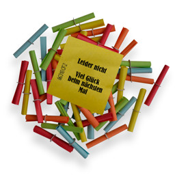 Zeige Details für Tombola Nieten (100 Stück) Bild von Tombola Nieten (100 Stück)