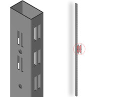 Zeige Details für Wandsäule Rectangular 5x3cm weißaluminium Bild von Wandsäule Rectangular 5x3cm weißaluminium