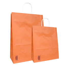Zeige Details für Papiertragetasche orange (25/50 und 250 Stück) Bild von Papiertragetasche orange (25/50 und 250 Stück)