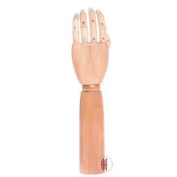 Zeige Details für Holzhand mit Gliedern Bild von Holzhand mit Gliedern