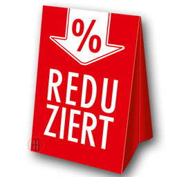 Zeige Details für Dachaufsteller Reduziert - %-Zeichen Bild von Dachaufsteller Reduziert - %-Zeichen