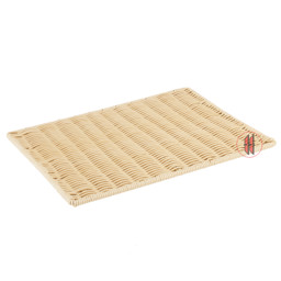 Zeige Details für Auslagetablett flach beige Bild von Auslagetablett flach beige