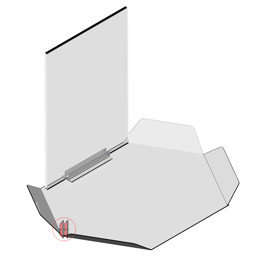 Bild von Probier-Tablett mit Infohalter