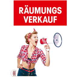 Bild von Banner für Kundenstopper A1 Räumungsverkauf 