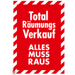 Bild von Banner für Kundenstopper A1 Räumungsverkauf 