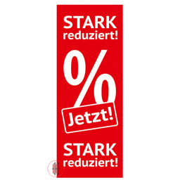 Bild von Papier-Banner einseitig 48x138cm Stark Reduziert