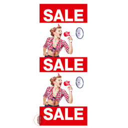 Zeige Details für Papier-Banner einseitig 48x138cm SALE Bild von Papier-Banner einseitig 48x138cm SALE