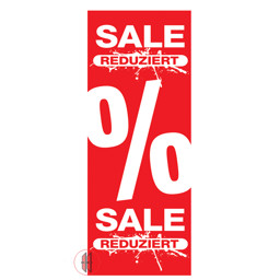 Zeige Details für Papier-Banner einseitig 48x138cm SALE Reduziert Prozentzeichen Bild von Papier-Banner einseitig 48x138cm SALE Reduziert Prozentzeichen