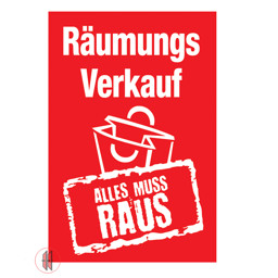 Bild von Banner für Kundenstopper A1 Räumungsverkauf 