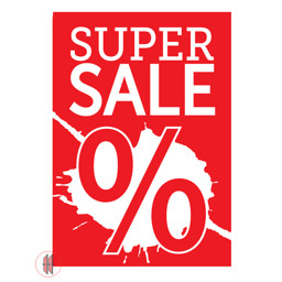 Bild von Banner f. Kundenstopper A1 Super Sale