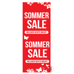 Bild von Papier-Banner einseitig 48x138cm SommerSale