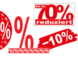 Bild für Kategorie Ankleber  %-Zahlen &- Zeichen