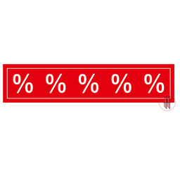 Zeige Details für Ankleber %-Zeichen  Bild von Ankleber %-Zeichen