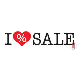 Zeige Details für Ankleber  I Love SALE Bild von Ankleber  I Love SALE