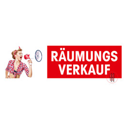 Bild von Plakatstreifen Räumungsverkauf