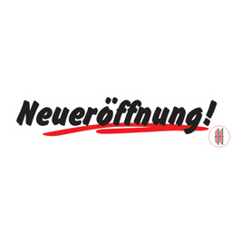Zeige Details für Ankleber Neueröffnung Bild von Ankleber Neueröffnung