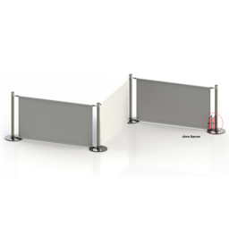 Zeige Details für Standpfosten 4 Stück mit Bannerhalter Bild von Standpfosten 4 Stück mit Bannerhalter