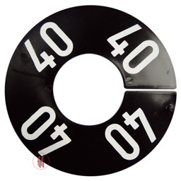 Zeige Details für Ringscheibe m. Druck schwarz Bild von Ringscheibe m. Druck schwarz