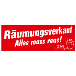 Bild von Ankleber Räumungsverkauf