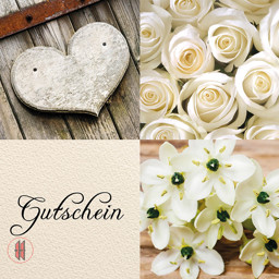 Zeige Details für Geschenkgutscheine weiße Rosen/Herz (12 Stück) Bild von Geschenkgutscheine weiße Rosen/Herz (12 Stück)