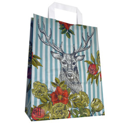 Zeige Details für Papiertragetasche Hirsch 22x28+10cm (25/50/250 Stück) Bild von Papiertragetasche Hirsch 22x28+10cm (25/50/250 Stück)