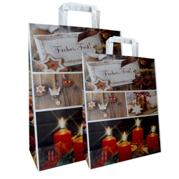 Zeige Details für Papiertragetasche Weihnachtscollage Bild von Papiertragetasche Weihnachtscollage