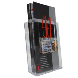 Zeige Details für Prospekthänger für die Wand transparent Bild von Prospekthänger für die Wand transparent