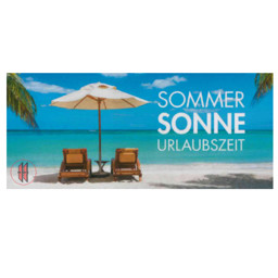 Bild von Plakatstreifen Sommer Sonne Urlaubszeit