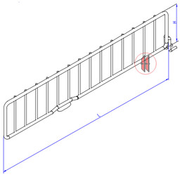 Bild von Trenngitter H40 f. Gitterböden 