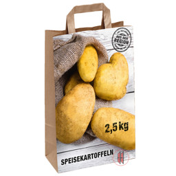 Zeige Details für Papiertasche Speisekartoffeln "Aus der Region" - 2,5kg (250Stück) Bild von Papiertasche Speisekartoffeln "Aus der Region" - 2,5kg (250Stück)