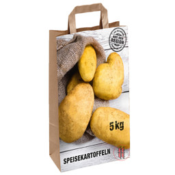 Zeige Details für Papiertasche Speisekartoffeln "Aus der Region" - 5kg (250Stück) Bild von Papiertasche Speisekartoffeln "Aus der Region" - 5kg (250Stück)