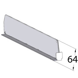 Zeige Details für Endfachteiler D060 H64mm transparent Bild von Endfachteiler D060 H64mm transparent
