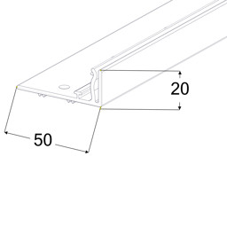 Zeige Details für Adapter-T-Profil A049 z. Anschrauben Bild von Adapter-T-Profil A049 z. Anschrauben