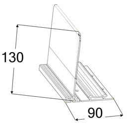 Bild von L-Profil C130 B90 H130mm