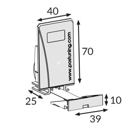 Bild von Warenvorschub B40 H70 T25 FA39x10 2N