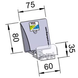 Zeige Details für Warenvorschub B75 H80 FA60x35 mit schräger Schubplatte Bild von Warenvorschub B75 H80 FA60x35 mit schräger Schubplatte