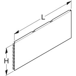 Zeige Details für Rückwand Innenecke 45° glatt Bild von Rückwand Innenecke 45° glatt