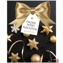 Zeige Details für Gutscheintasche x-mas gold/Stern/Kugel (6 Stück) Bild von Gutscheintasche x-mas gold/Stern/Kugel (6 Stück)