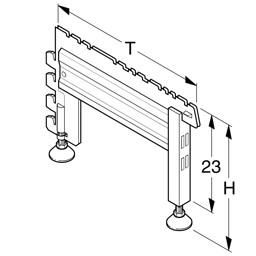 Zeige Details für Fußteil H26cm Bild von Fußteil H26cm