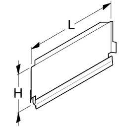 Bild von Sockelblende Innenecke 90° H26