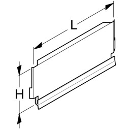 Zeige Details für Sockelblende Außenecke 90° H16 Bild von Sockelblende Außenecke 90° H16