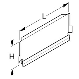 Zeige Details für Sockelblende Innenecke 45° H16 Bild von Sockelblende Innenecke 45° H16