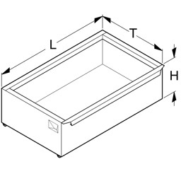 Bild von Fußteilschublade H18 T47cm