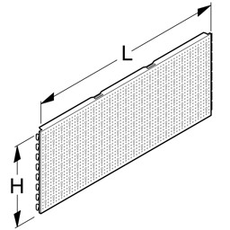 Bild von Rückwand Innenecke 45° H40 SL