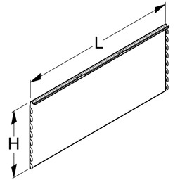 Bild von Rückwand Innenecke 90° zur Außenverkleidung  für Säule 60x30mm