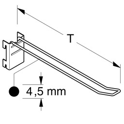 Bild von SB-Haken für Rückwand SL