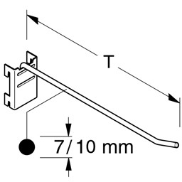 Zeige Details für Halter schwer 7mm für Rückwand SL  Bild von Halter schwer 7mm für Rückwand SL