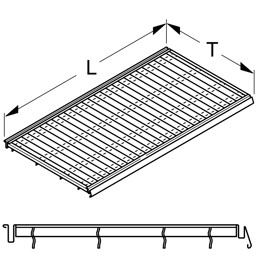 Bild von Gitterboden m. Vorder- u. Hinternut L125