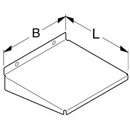 Bild von Ablage  mit 3-seitiger Abkantung T30 B30cm