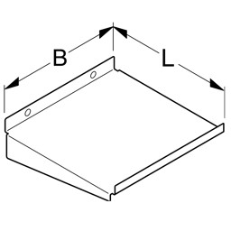 Zeige Details für Ablage mit Frontaufkantung T10cm Bild von Ablage mit Frontaufkantung T10cm